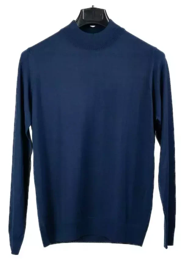 Гольф чоловічий синій однотонний