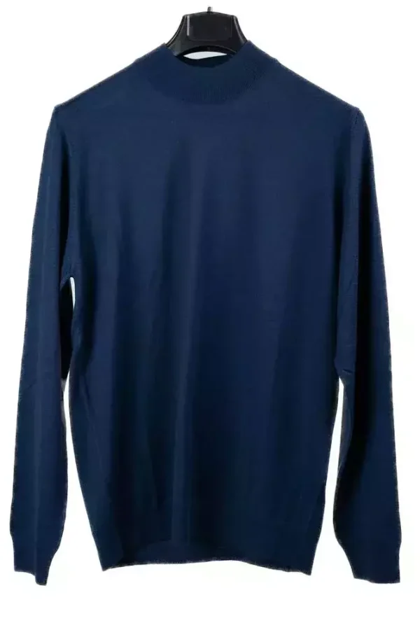 Гольф чоловічий синій однотонний