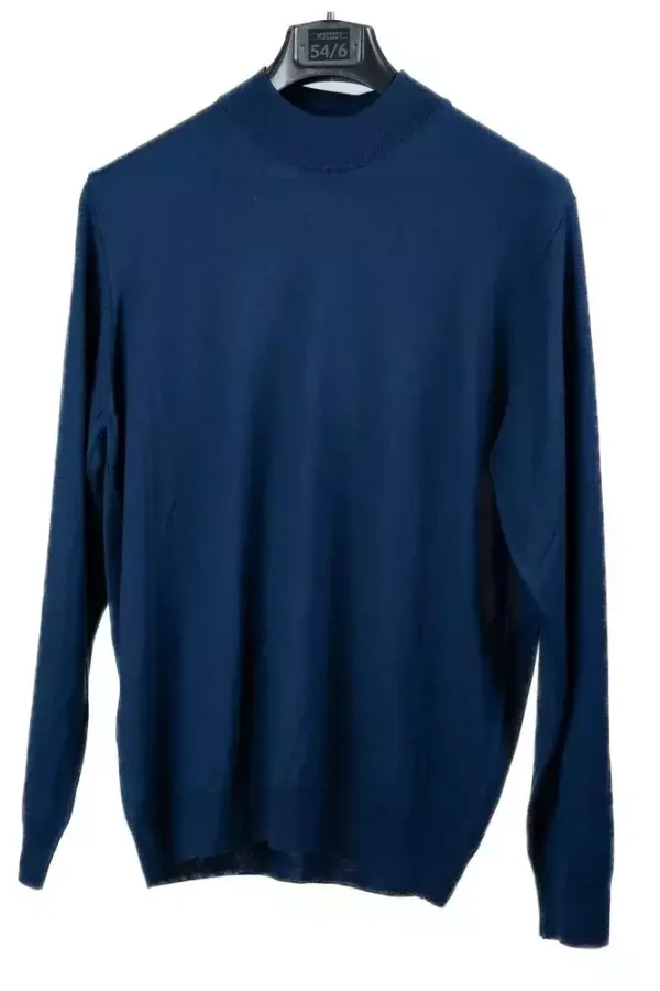 Гольф чоловічий синій однотонний