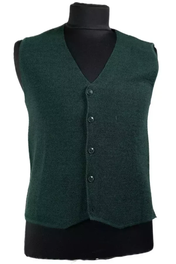 Жилетка трикотажна зелена