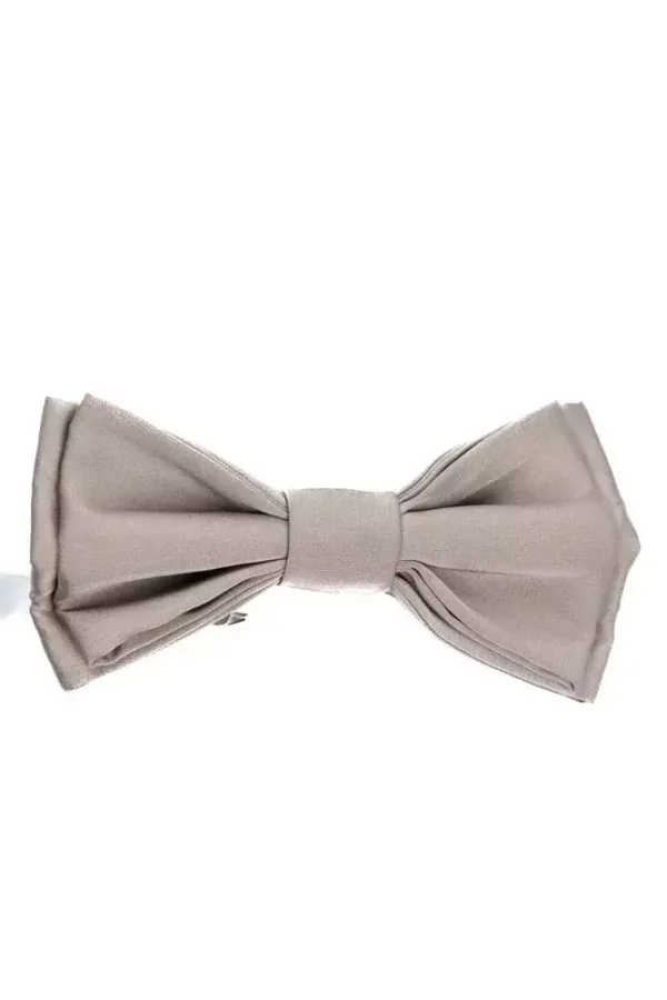 Метелик бежевий однотонний