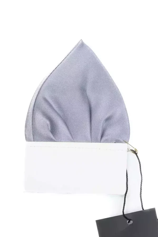 Попередньо складена хустинка-паше синя однотонна