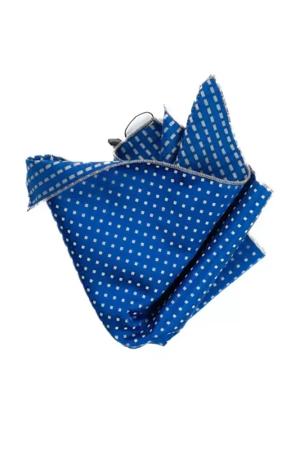 Хустинка-паше синя в крапку