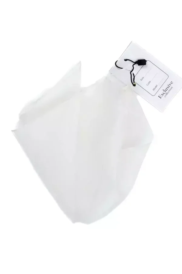 Хустинка-паше біла однотонна