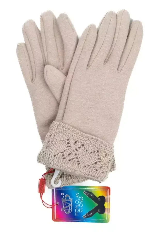 Рукавиці жіночі бежеві