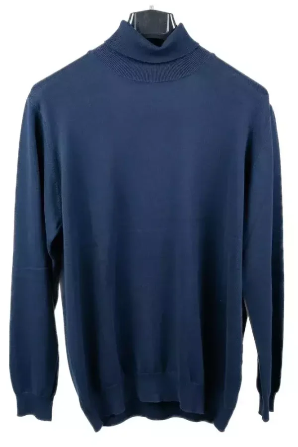 Гольф чоловічий синій однотонний