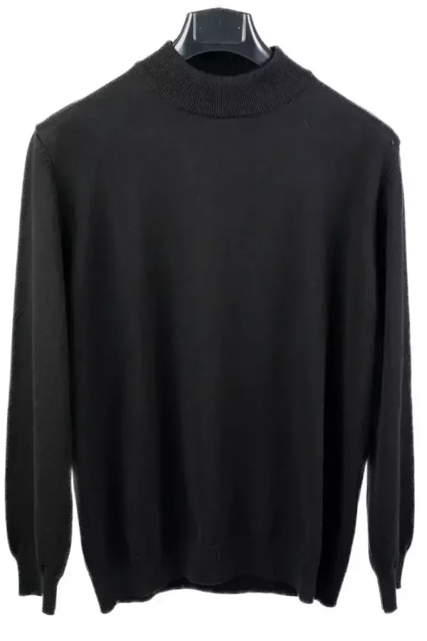 Светр чоловічий чорний однотонний