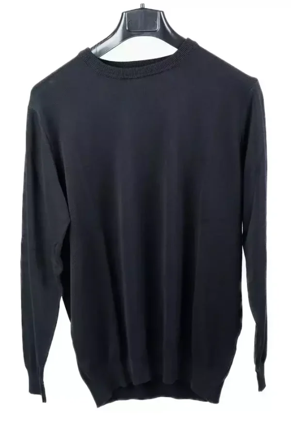 Светр чоловічий чорний однотонний