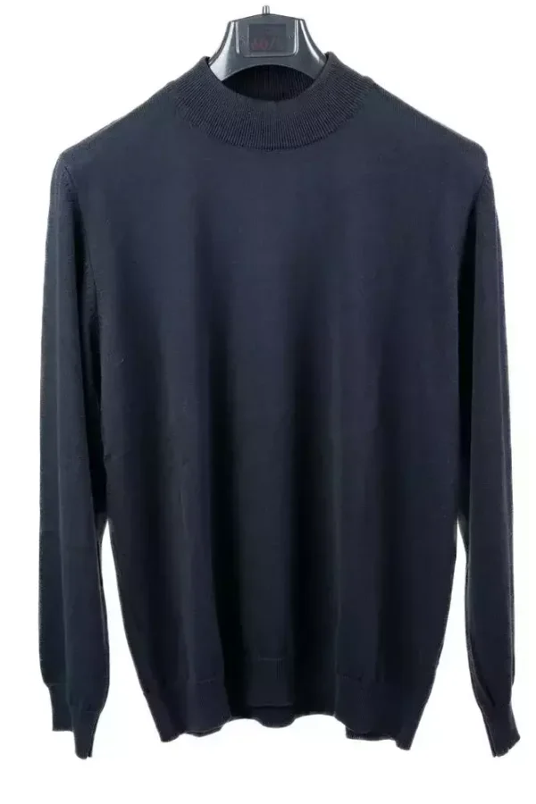 Светр чоловічий синій однотонний