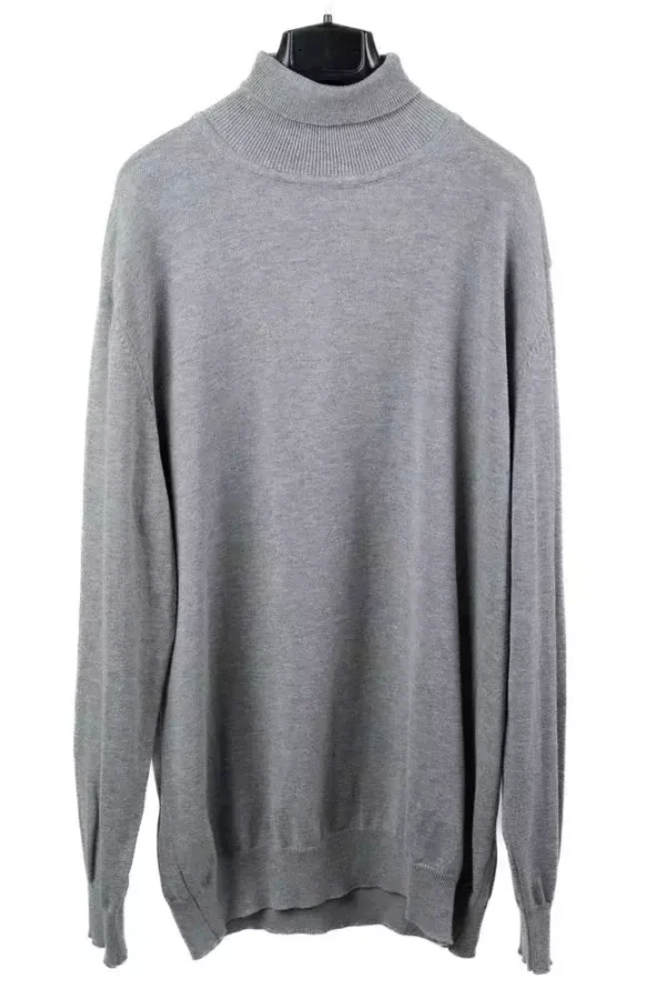 Светр чоловічий сірий однотонний