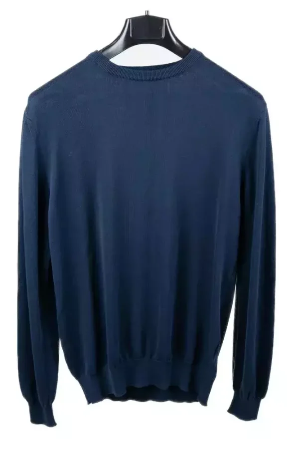 Светр чоловічий синій однотонний