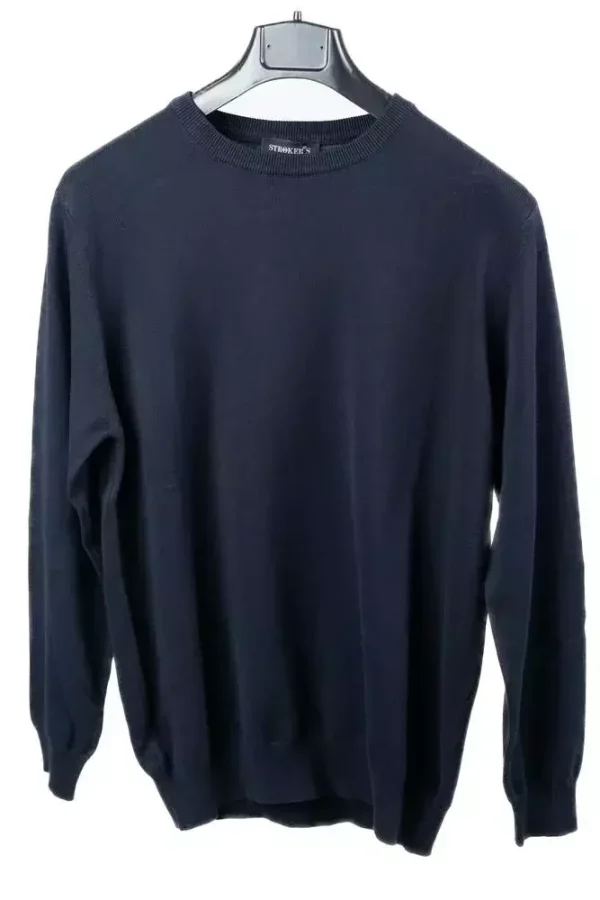 Светр чоловічий синій однотонний