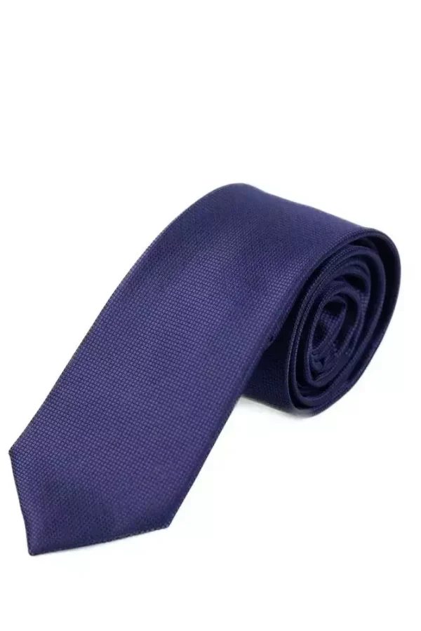 Краватка фіолетова однотонна довжина 155 см, ширина 7 см
