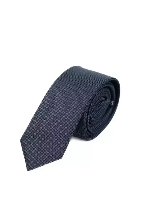 Краватка сіра з візерунком кашка довжина 140 см, ширина 5.5 см