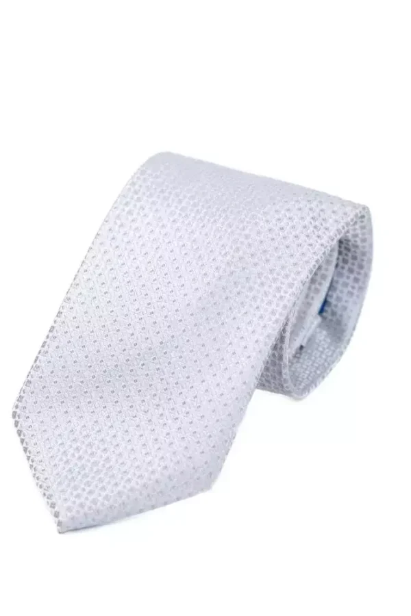 Краватка біла з візерунком кашка