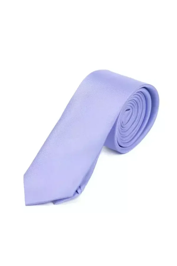 Краватка фіолетова однотонна довжина 145 см, ширина 5 см