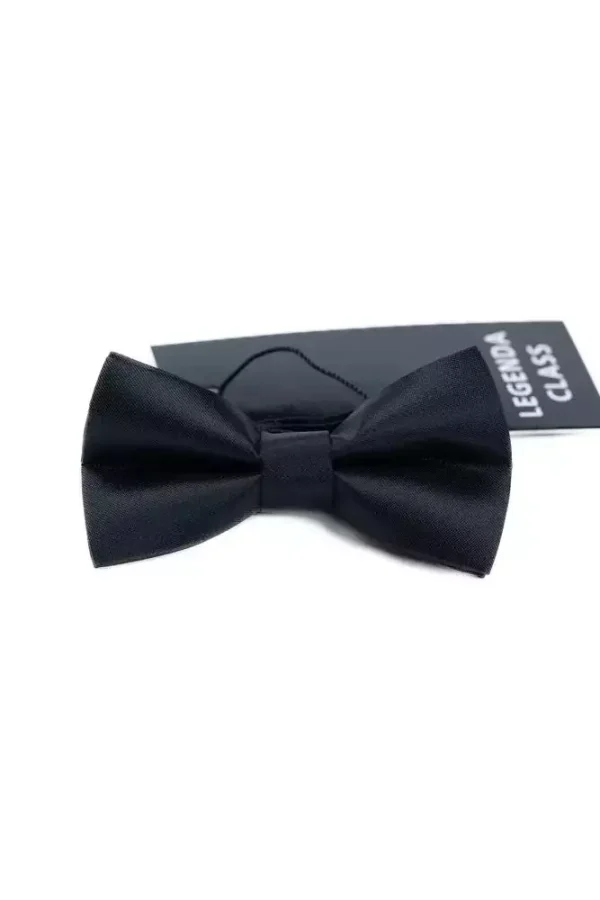 Метелик атласний чорний однотонний