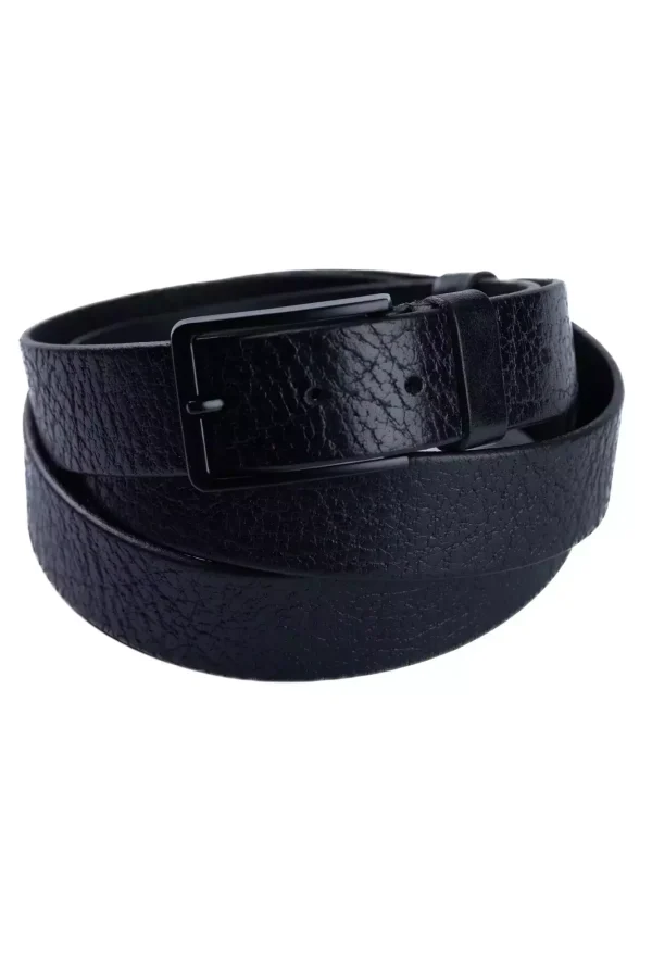Ремінь чорний однотонний 150 см