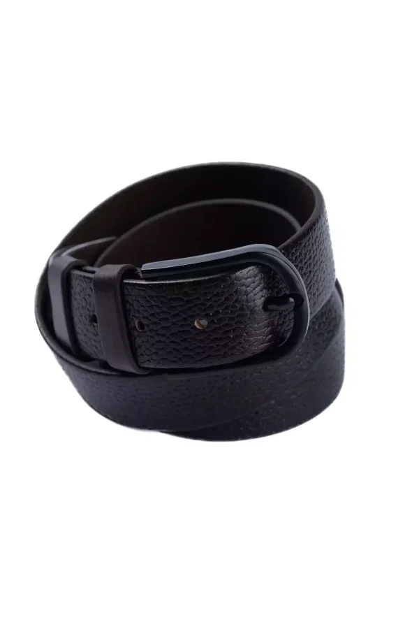 Ремінь коричневий однотонний 105-130 см