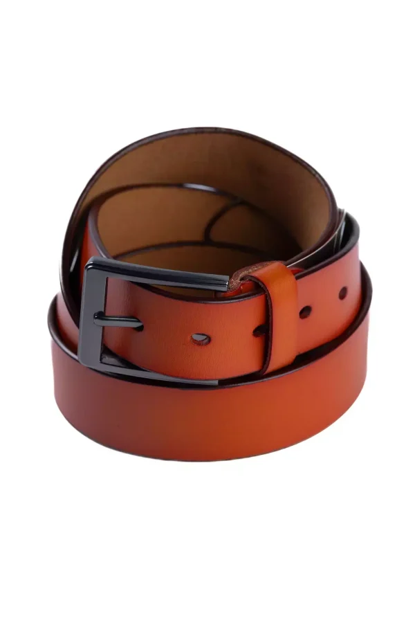 Ремінь коричневий однотонний 120 см