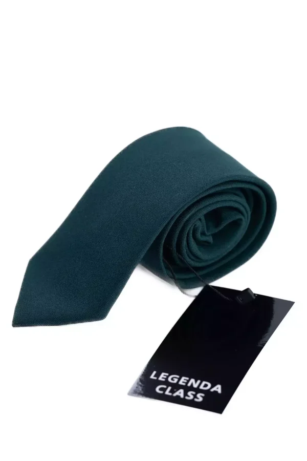 Краватка зелена однотонна
