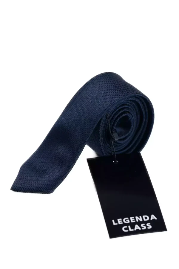 Краватка синя однотонна довжина 150 см, ширина 5.5 см