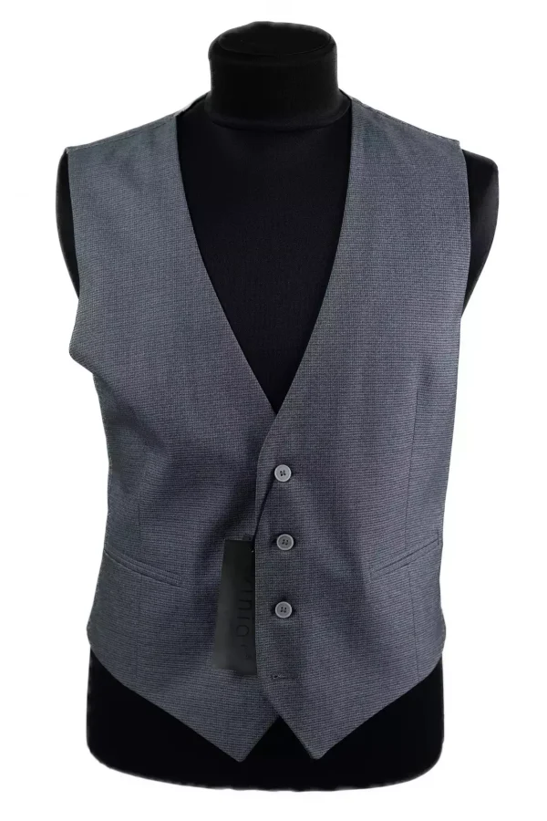 Жилетка чоловіча сіра однотонна