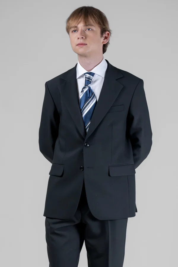 Чоловічий чорний костюм двійка