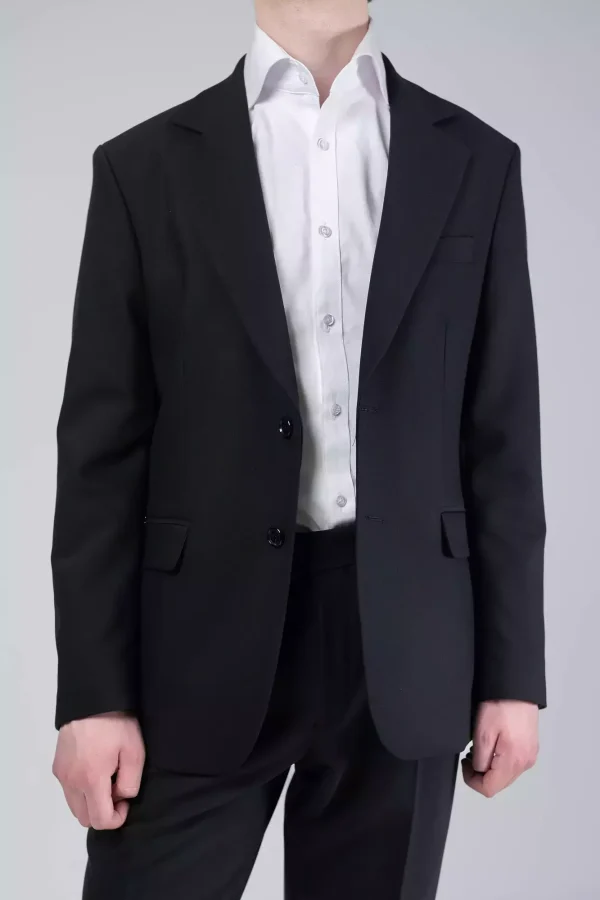 Піджак чоловічий чорний однотонний