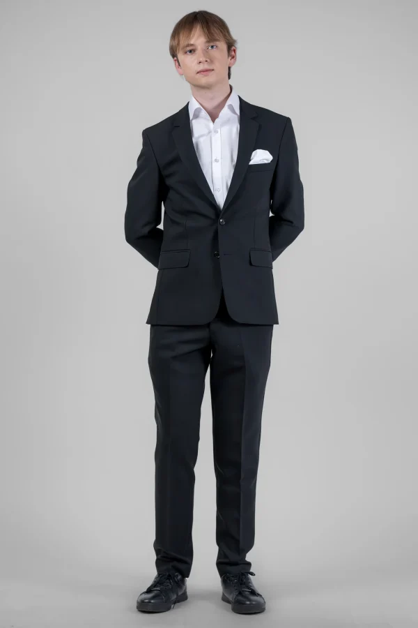 Чоловічий чорний костюм двійка