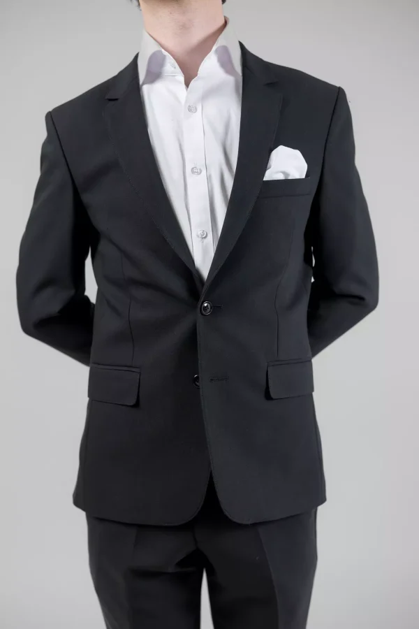 Піджак чоловічий чорний однотонний