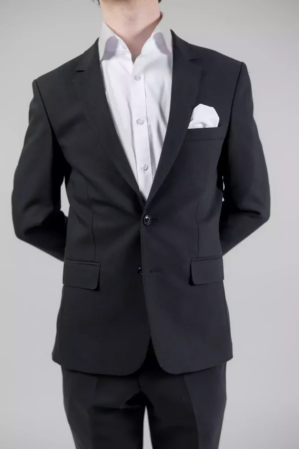 Піджак чоловічий чорний однотонний