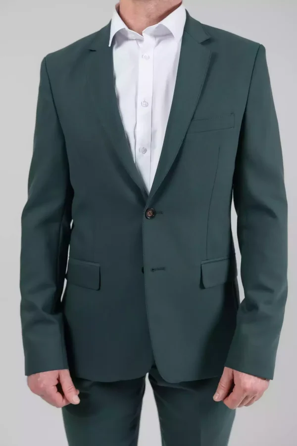 Піджак чоловічий зелений однотонний