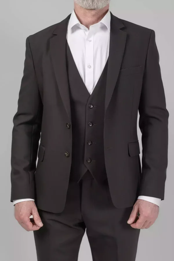 Піджак чоловічий коричневий однотонний