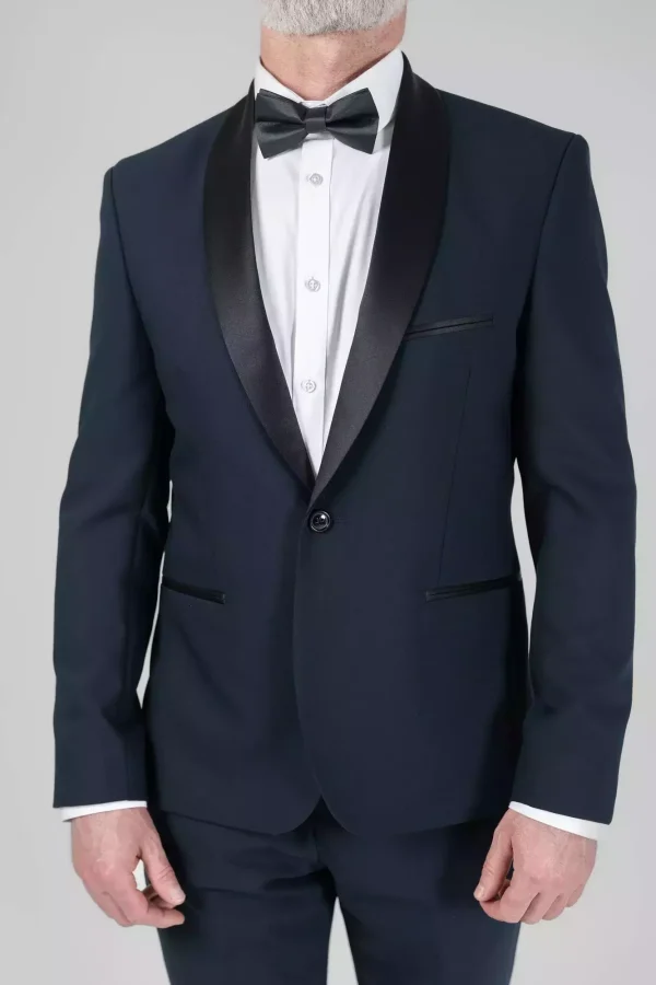 Піджак чоловічий синій однотонний