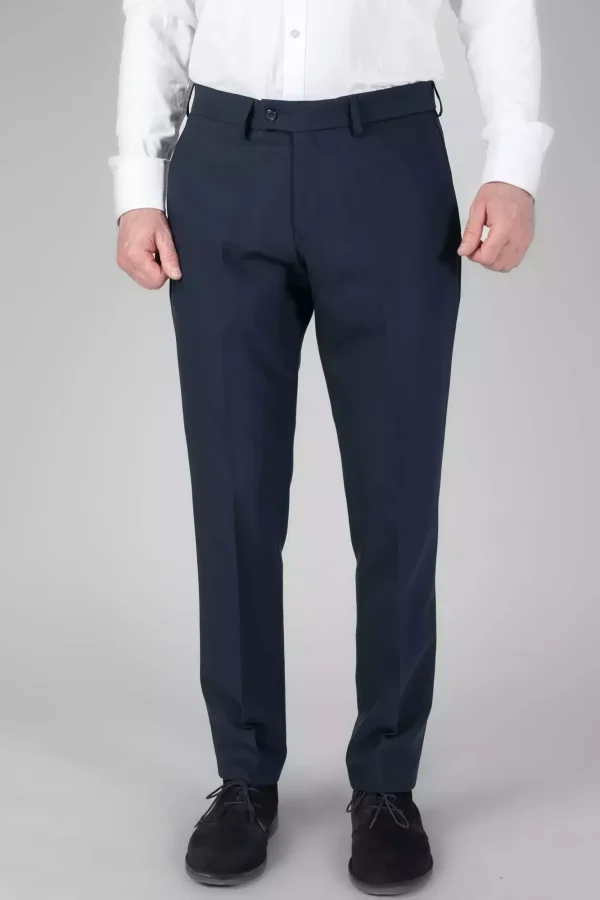 Штани чоловічі сині однотонні