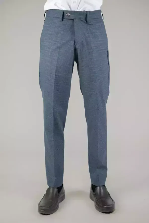 Штани чоловічі сині однотонні