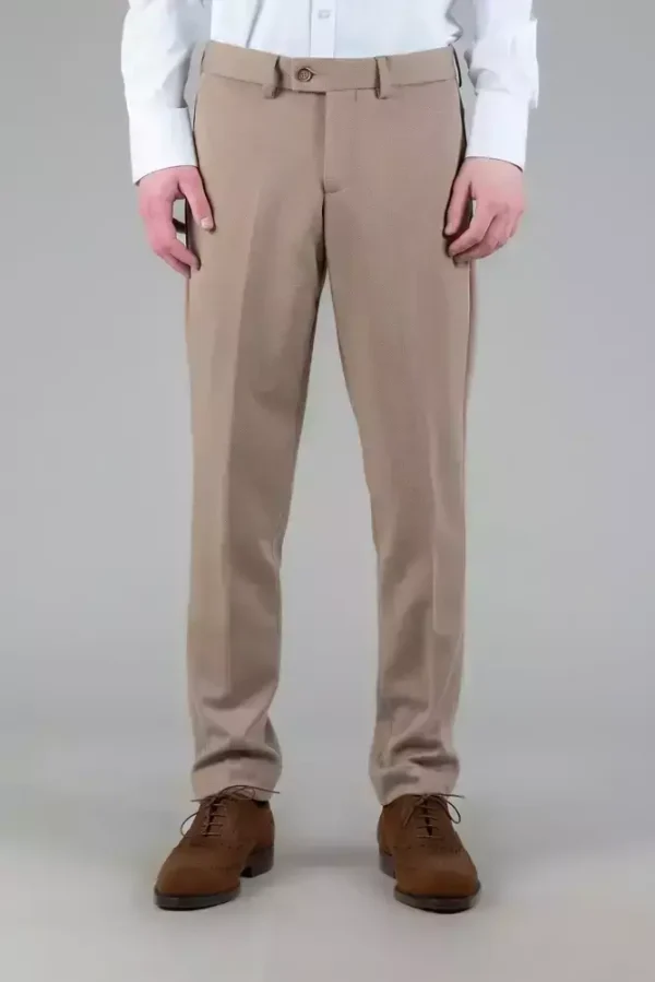 Штани чоловічі бежеві однотонні