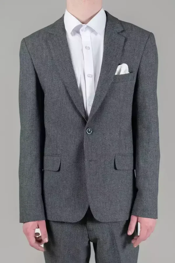 Піджак чоловічий сірий однотонний