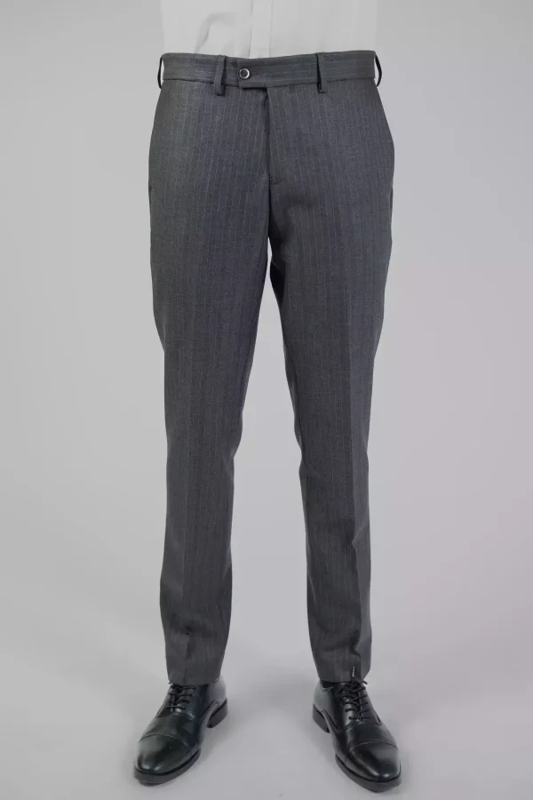 Штани чоловічі сірі у смужку