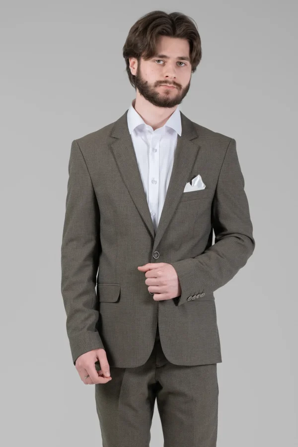Костюм чоловічий коричневий класичний