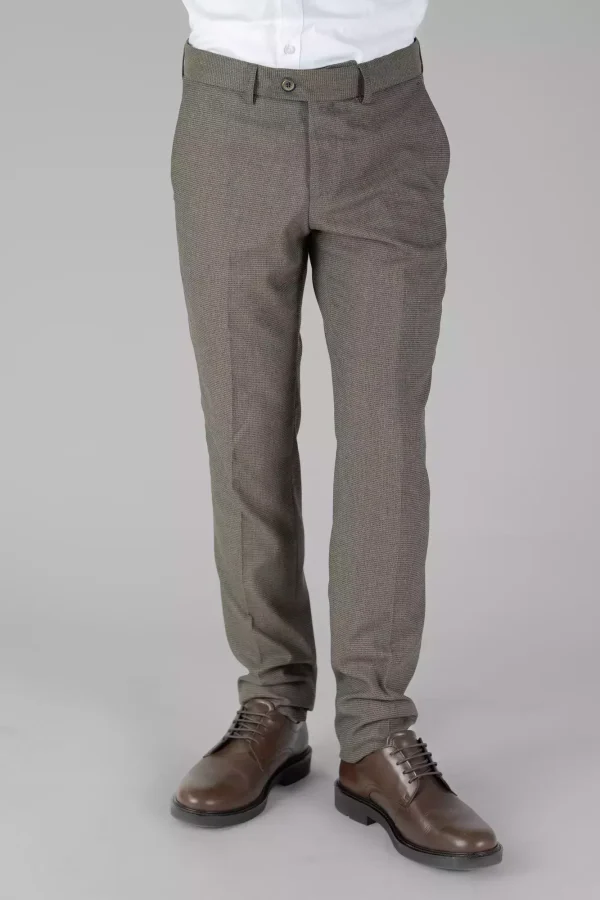 Штани чоловічі коричневі однотонні