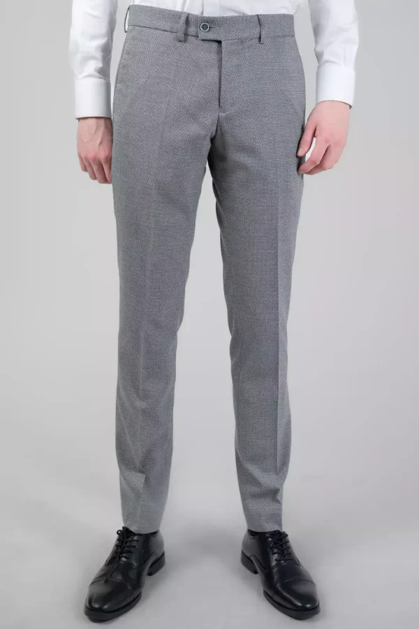 Штани чоловічі сірі з візерунком кашка