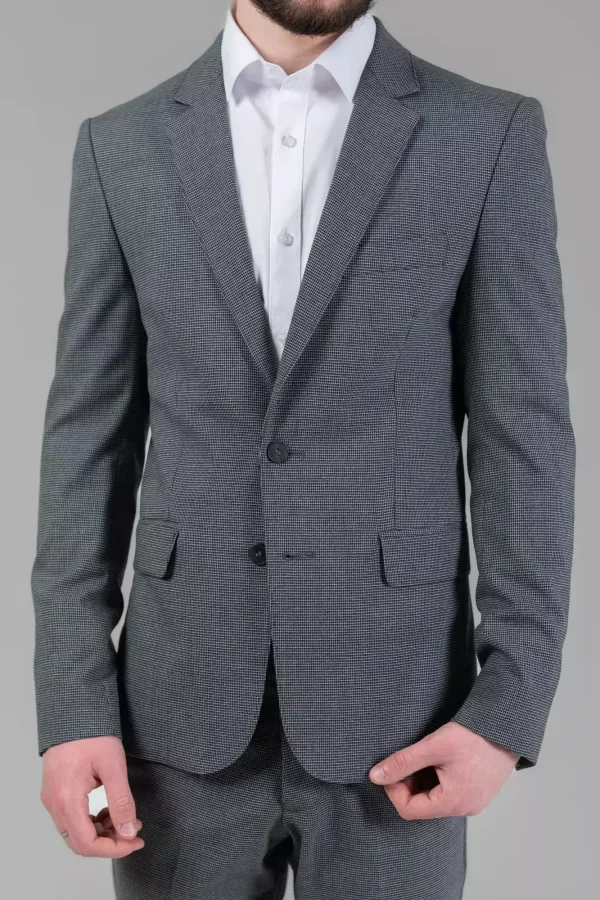 Піджак чоловічий сірий однотонний