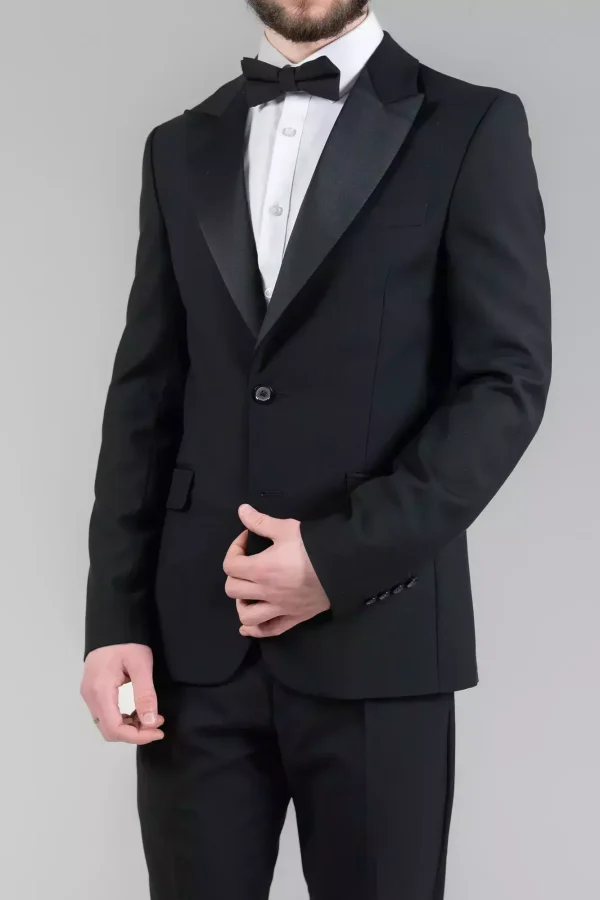 Піджак чоловічий чорний однотонний