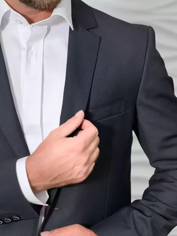 Піджак чоловічий сірий однотонний