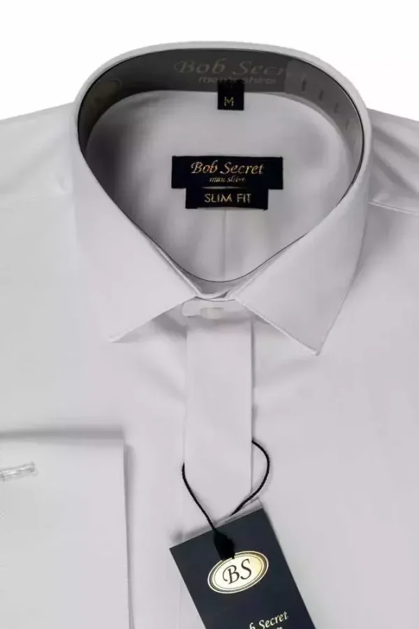 Сорочка чоловіча біла однотонна